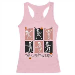 Funny The Skeleton Crew Racerback Tank Top Dancing Skeletons Halloween For Boys Girl Kids TS12 Light Pink Print Your Wear