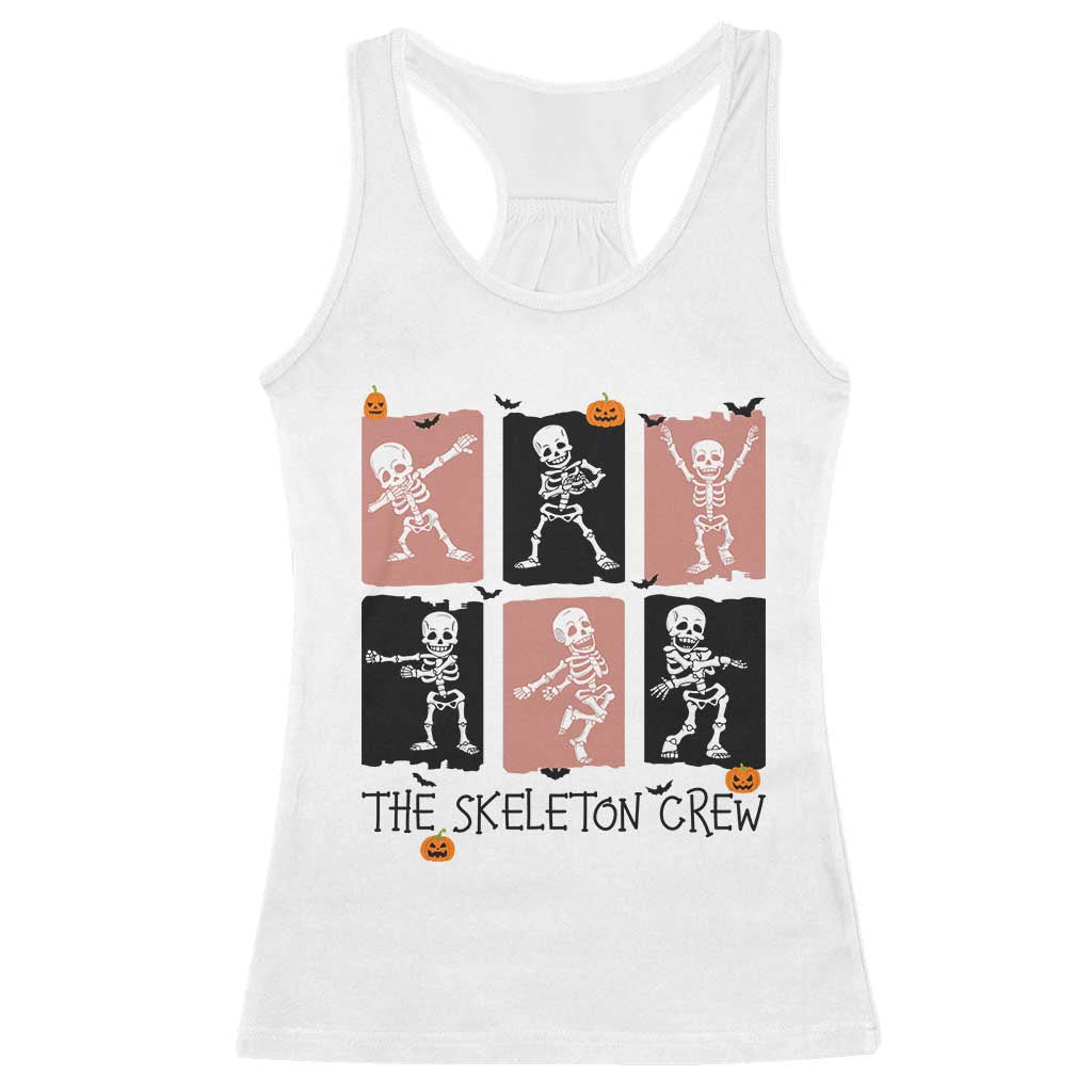 Funny The Skeleton Crew Racerback Tank Top Dancing Skeletons Halloween For Boys Girl Kids TS12 White Print Your Wear