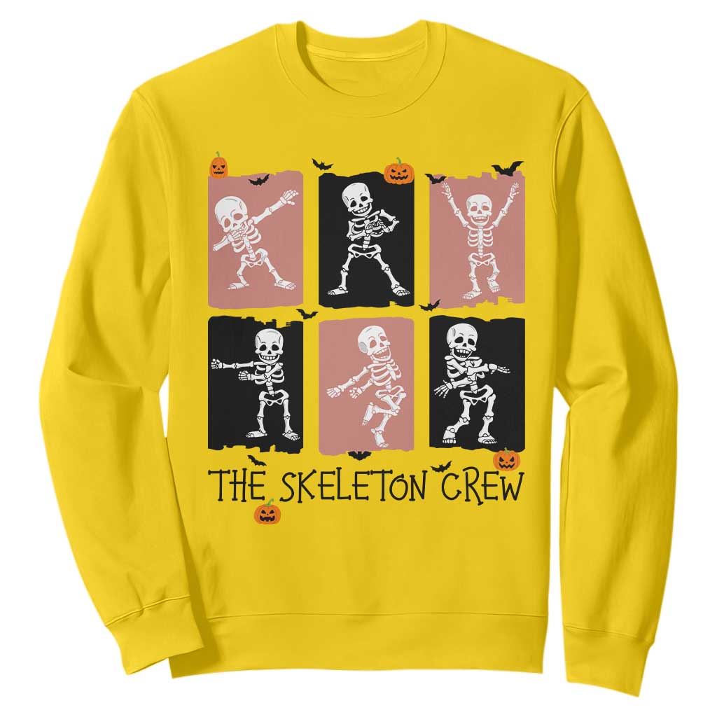 Funny The Skeleton Crew Sweatshirt Dancing Skeletons Halloween For Boys Girl Kids TS12 Daisy Print Your Wear