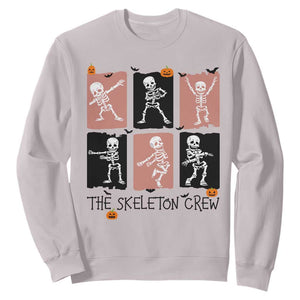 Funny The Skeleton Crew Sweatshirt Dancing Skeletons Halloween For Boys Girl Kids TS12 Ice Gray Print Your Wear