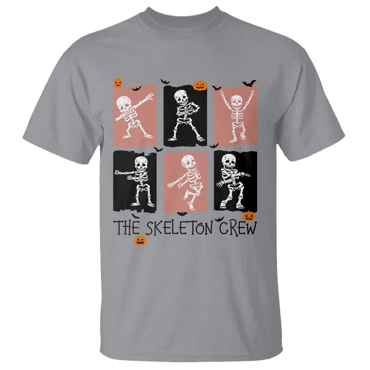 Funny The Skeleton Crew T Shirt Dancing Skeletons Halloween For Boys Girl Kids TS12 Sport Gray Print Your Wear