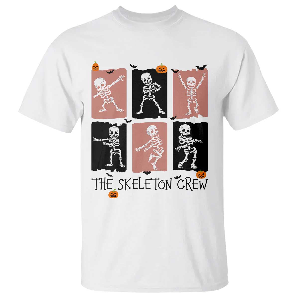 Funny The Skeleton Crew T Shirt Dancing Skeletons Halloween For Boys Girl Kids TS12 White Print Your Wear
