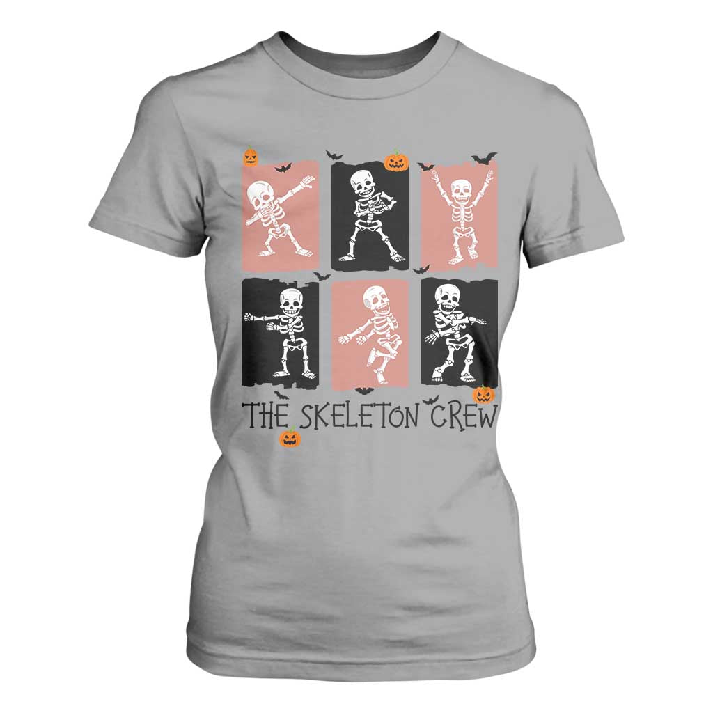 Funny The Skeleton Crew T Shirt For Women Dancing Skeletons Halloween For Boys Girl Kids TS12 Sport Gray Print Your Wear