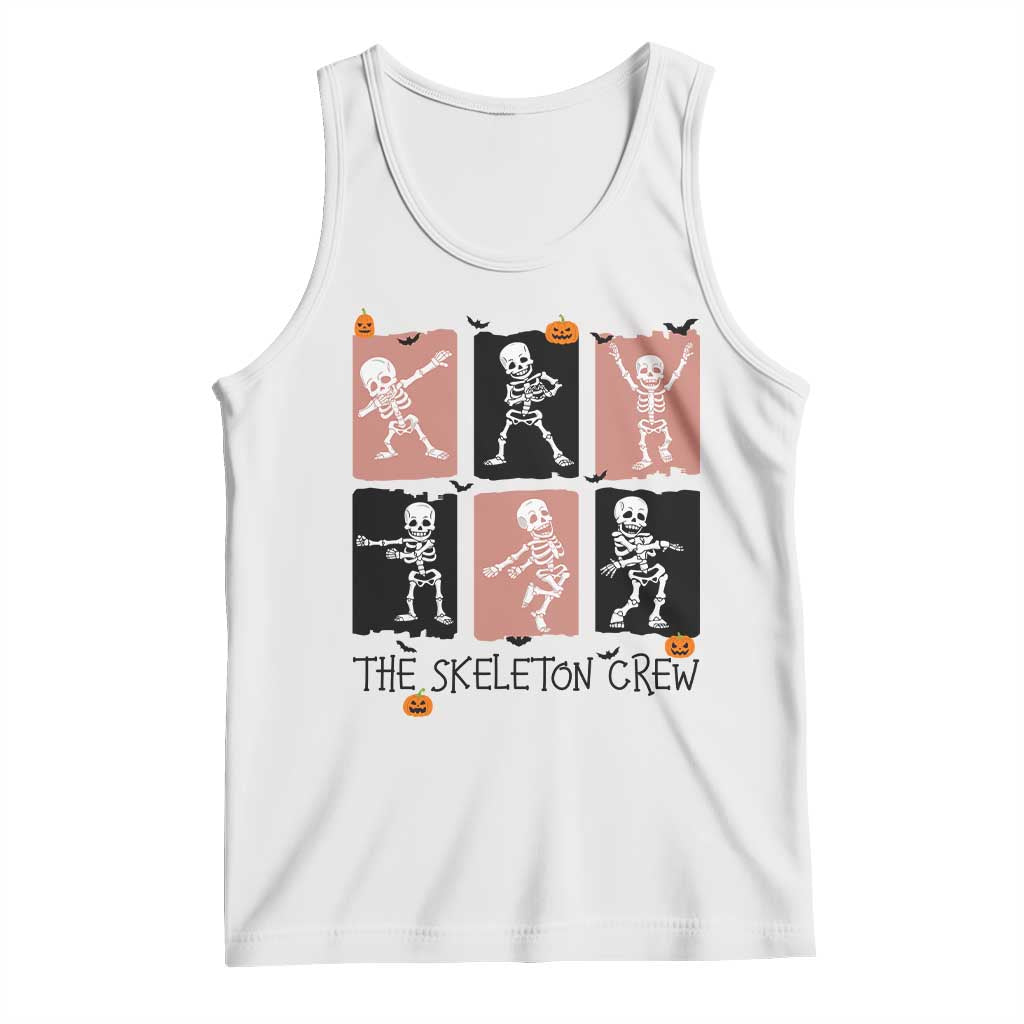 Funny The Skeleton Crew Tank Top Dancing Skeletons Halloween For Boys Girl Kids TS12 White Print Your Wear