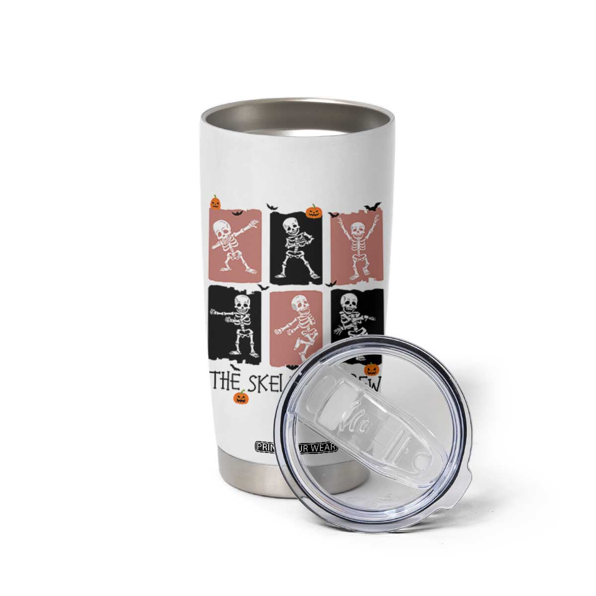 Funny The Skeleton Crew Tumbler Cup Dancing Skeletons Halloween For Boys Girl Kids TS12 Print Your Wear