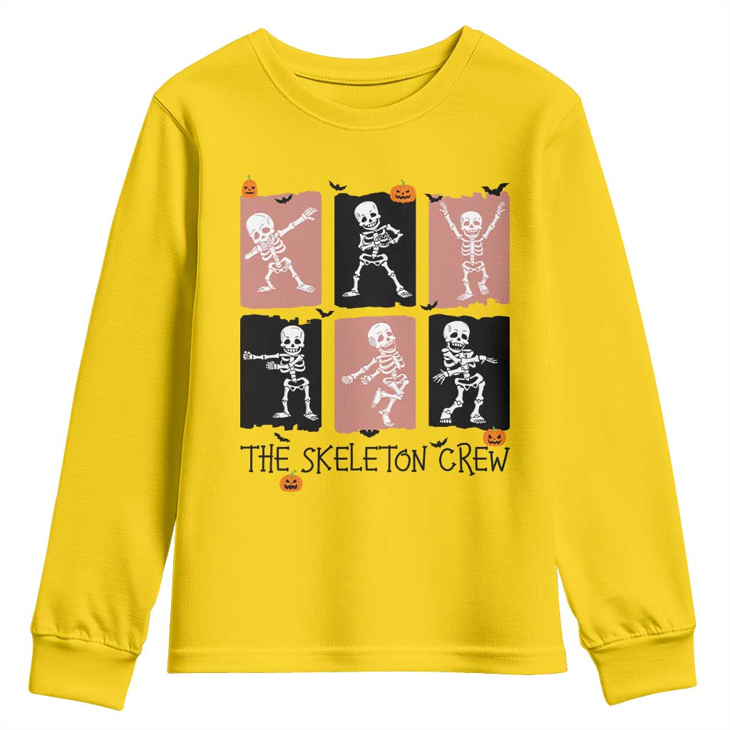 Funny The Skeleton Crew Youth Sweatshirt Dancing Skeletons Halloween For Boys Girl Kids TS12 Daisy Print Your Wear