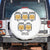 Funny Cat Office Mood Spare Tire Cover I Always Give 100% At Work Quote TS12 No hole White Print Your Wear