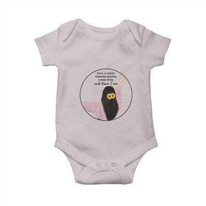 Funny Self Love Quote Baby Onesie Once In A While Someone Amazing Here I Am Gift TS12 Ice Gray Print Your Wear