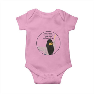 Funny Self Love Quote Baby Onesie Once In A While Someone Amazing Here I Am Gift TS12 Light Pink Print Your Wear