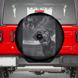 Funny Labrador Selfie With Mothman Spare Tire Cover Cryptid Gift TS12 Black Print Your Wear