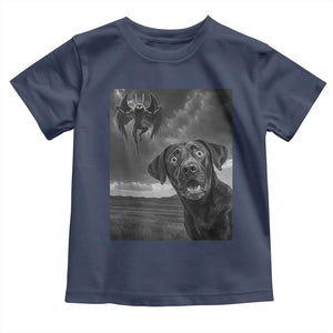 Funny Labrador Selfie With Mothman Toddler T Shirt Cryptid Gift TS12 Navy Print Your Wear