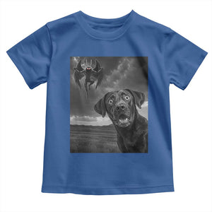 Funny Labrador Selfie With Mothman Toddler T Shirt Cryptid Gift TS12 Royal Blue Print Your Wear