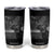Funny Labrador Selfie With Mothman Tumbler Cup Cryptid Gift TS12 Black Print Your Wear