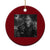 Cute Labrador Selfie With Bigfoot Ceramic Ornament Funny Cryptid - Print Your Wear