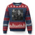 Cute Labrador Selfie With Bigfoot Ugly Christmas Sweater Funny Cryptid - Print Your Wear