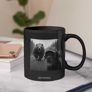 Funny Labrador Selfie With Bear Coffee Mug Dog Lover Gift TS12 Print Your Wear