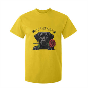 Black Labrador Retriever Is My Therapist T Shirt For Kid Dog Lover Gift TS12 Daisy Print Your Wear