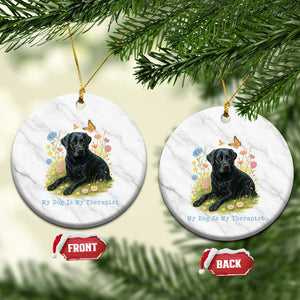 My Dog Is My Therapist Ceramic Ornament Labrador Retriever Lover Gift TS12 1pc White Marble Print Your Wear