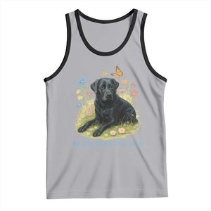 My Dog Is My Therapist Tank Top Labrador Retriever Lover Gift TS12 Athletic Heather Black Print Your Wear