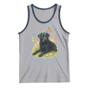 My Dog Is My Therapist Tank Top Labrador Retriever Lover Gift TS12 Athletic Heather Navy Print Your Wear