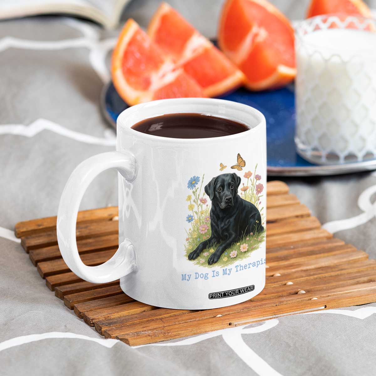 My Dog Is My Therapist Coffee Mug Labrador Retriever Lover Gift TS12 Print Your Wear