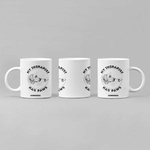 Funny Labrador Retriever Gift Coffee Mug My Therapist Has Paws TS12 Print Your Wear