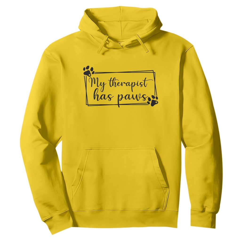 Funny Dog Lover Hoodie My Therapist Has Paws TS12 Daisy Print Your Wear
