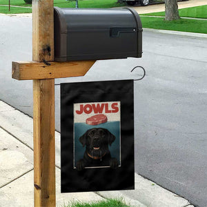 Black Labrador Retriever Garden Flag Funny Jowls Horror Dog Poster TS12 Print Your Wear