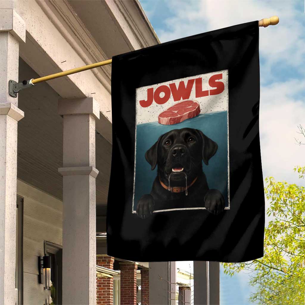 Black Labrador Retriever Garden Flag Funny Jowls Horror Dog Poster TS12 Print Your Wear