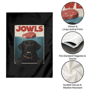 Black Labrador Retriever Garden Flag Funny Jowls Horror Dog Poster TS12 Print Your Wear
