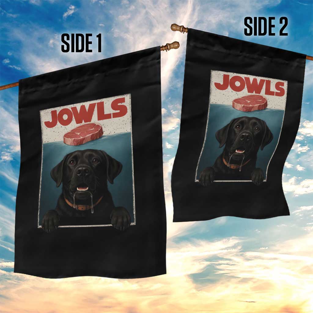 Black Labrador Retriever Garden Flag Funny Jowls Horror Dog Poster TS12 Print Your Wear