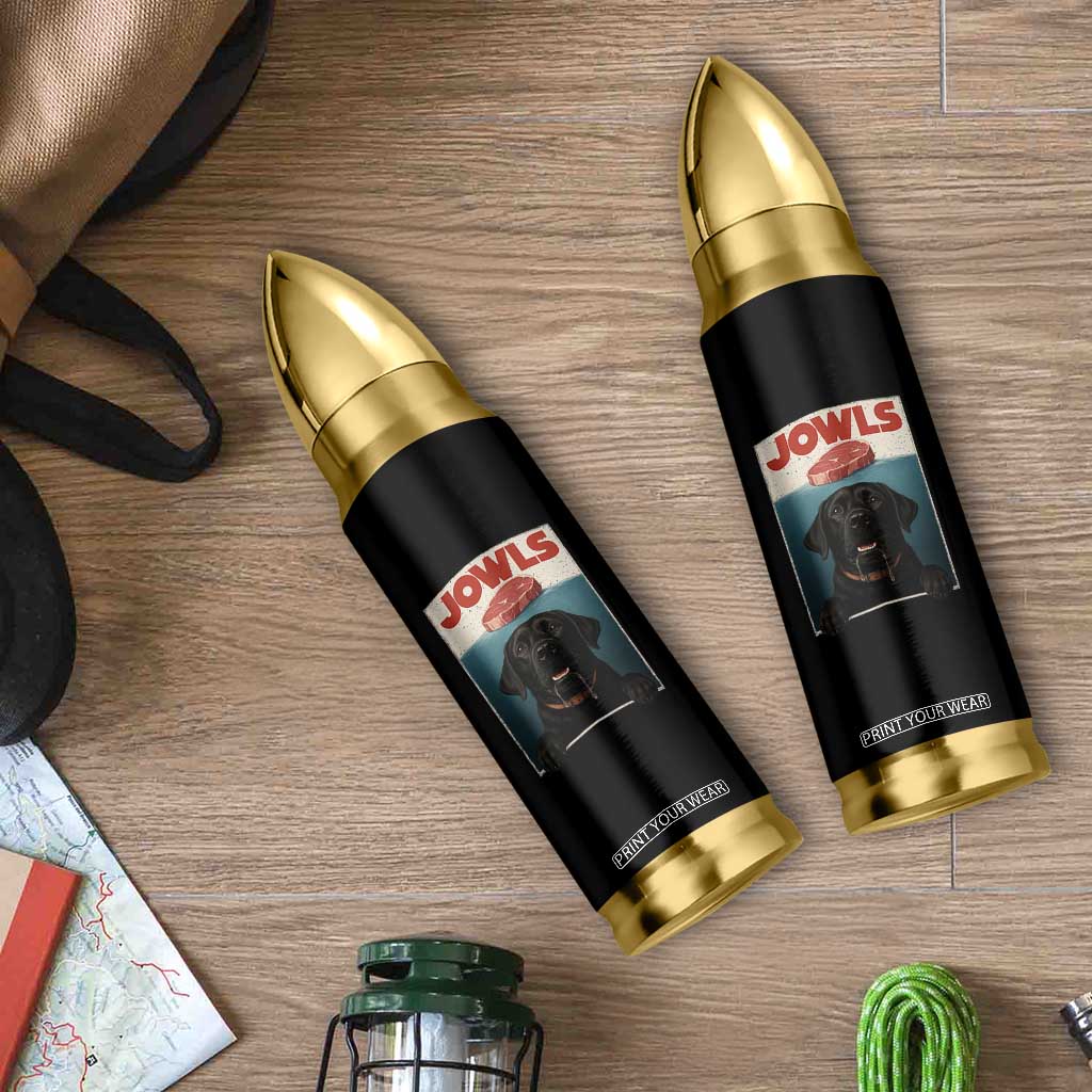 Black Labrador Retriever Bullet Tumbler Funny Jowls Horror Dog Poster TS12 Print Your Wear