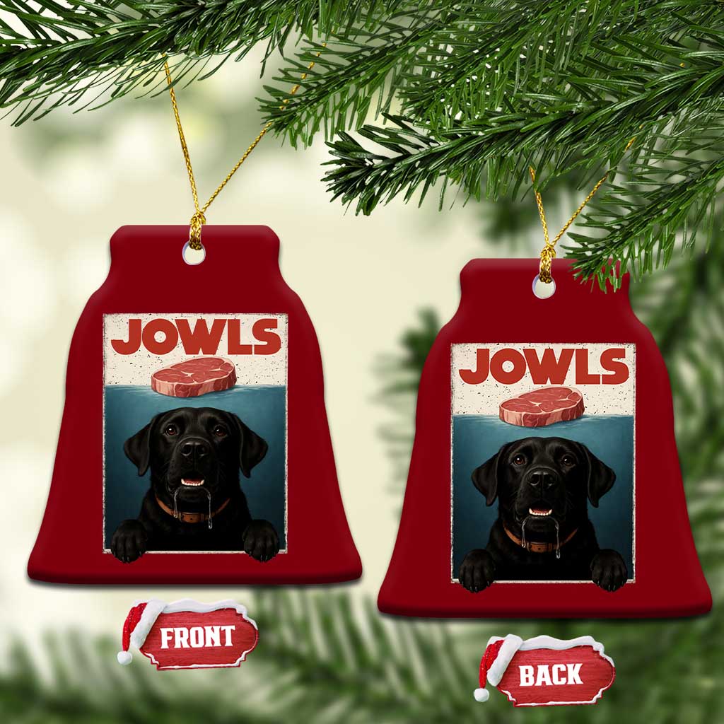 Black Labrador Retriever Ceramic Ornament Funny Jowls Horror Dog Poster TS12 Print Your Wear