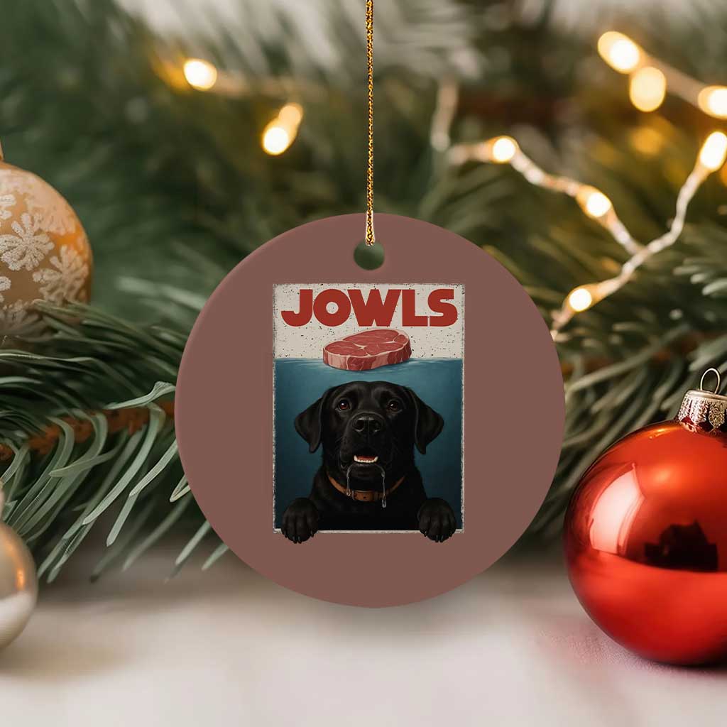 Black Labrador Retriever Ceramic Ornament Funny Jowls Horror Dog Poster TS12 1pc Mocha Print Your Wear
