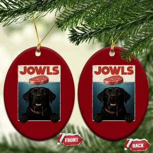 Black Labrador Retriever Ceramic Ornament Funny Jowls Horror Dog Poster TS12 Print Your Wear