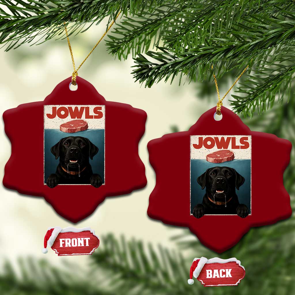 Black Labrador Retriever Ceramic Ornament Funny Jowls Horror Dog Poster TS12 Print Your Wear