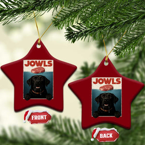 Black Labrador Retriever Ceramic Ornament Funny Jowls Horror Dog Poster TS12 Print Your Wear