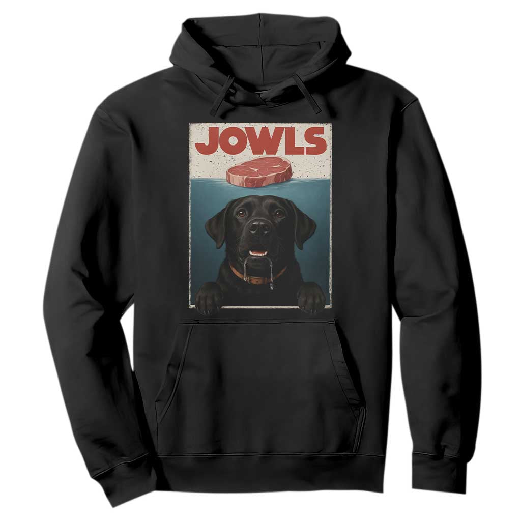 Black Labrador Retriever Hoodie Funny Jowls Horror Dog Poster TS12 Black Print Your Wear