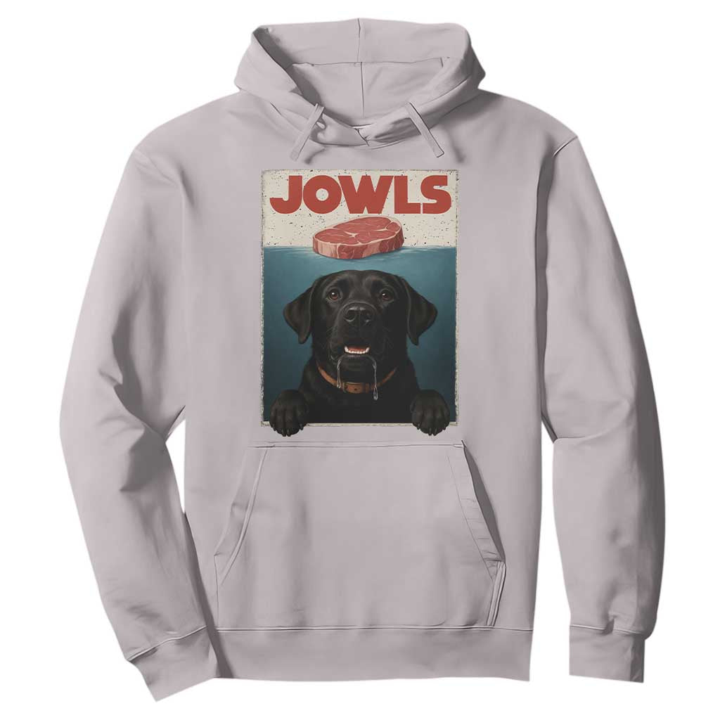 Black Labrador Retriever Hoodie Funny Jowls Horror Dog Poster TS12 Ice Gray Print Your Wear