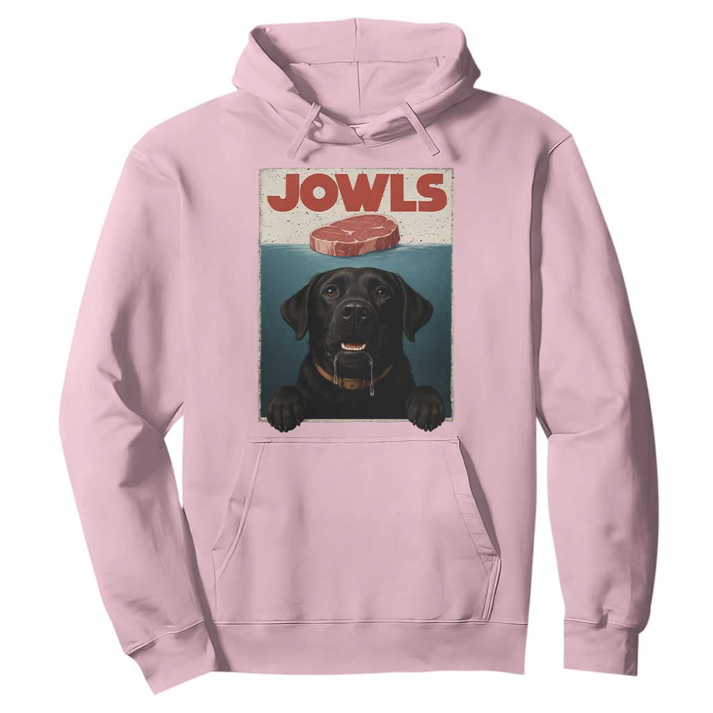 Black Labrador Retriever Hoodie Funny Jowls Horror Dog Poster TS12 Light Pink Print Your Wear