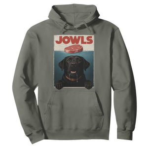 Black Labrador Retriever Hoodie Funny Jowls Horror Dog Poster TS12 Military Green Print Your Wear