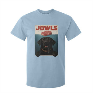 Black Labrador Retriever T Shirt For Kid Funny Jowls Horror Dog Poster TS12 Light Blue Print Your Wear