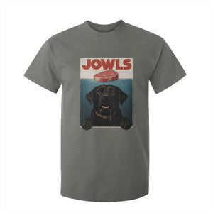 Black Labrador Retriever T Shirt For Kid Funny Jowls Horror Dog Poster TS12 Military Green Print Your Wear