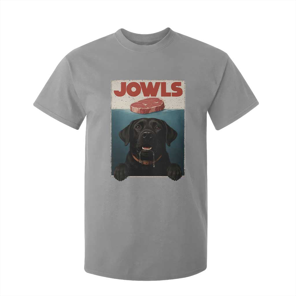 Black Labrador Retriever T Shirt For Kid Funny Jowls Horror Dog Poster TS12 Sport Gray Print Your Wear