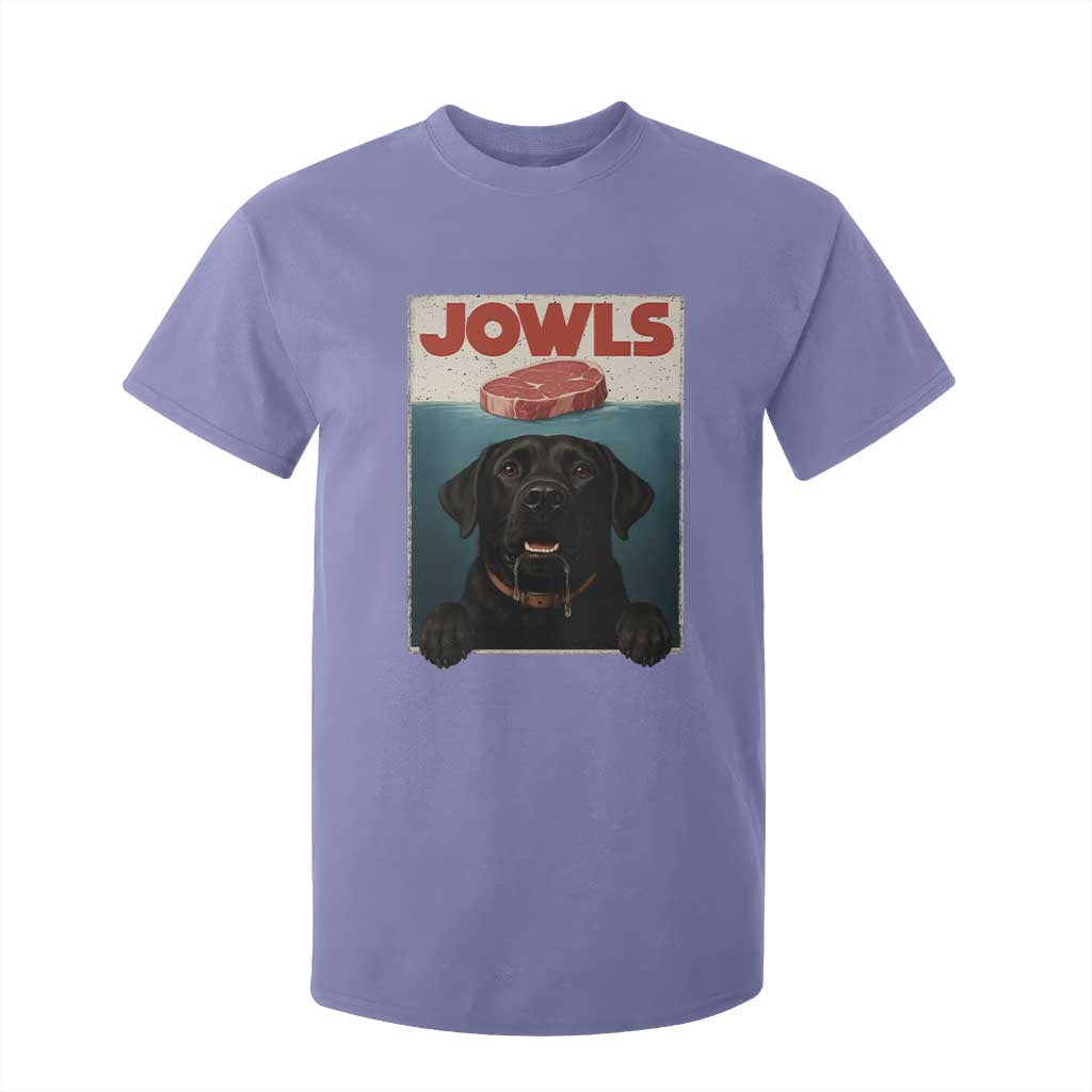Black Labrador Retriever T Shirt For Kid Funny Jowls Horror Dog Poster TS12 Violet Print Your Wear
