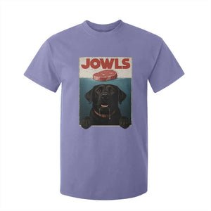 Black Labrador Retriever T Shirt For Kid Funny Jowls Horror Dog Poster TS12 Violet Print Your Wear