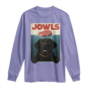 Black Labrador Retriever Long Sleeve Shirt Funny Jowls Horror Dog Poster TS12 Violet Print Your Wear