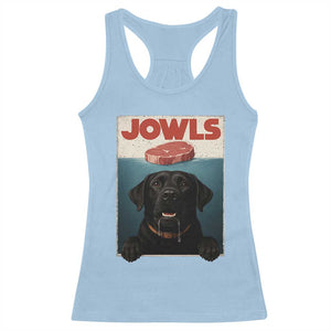 Black Labrador Retriever Racerback Tank Top Funny Jowls Horror Dog Poster TS12 Light Blue Print Your Wear