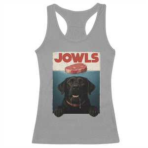 Black Labrador Retriever Racerback Tank Top Funny Jowls Horror Dog Poster TS12 Sport Gray Print Your Wear