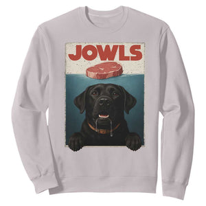 Black Labrador Retriever Sweatshirt Funny Jowls Horror Dog Poster TS12 Ice Gray Print Your Wear